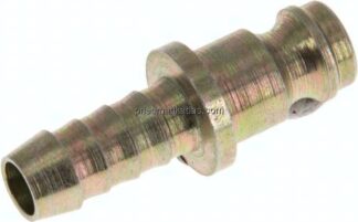 Kupplungsstecker (NW5) 6 (1/4")mm Schlauch, Stahl verzinkt