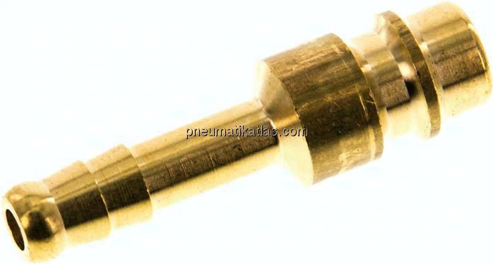Kupplungsstecker (NW7,2) 6 (1/4")mm Schlauch, Messing