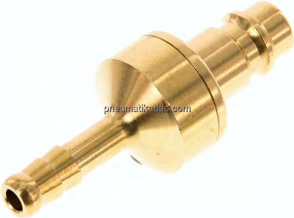 Kupplungsstecker (NW7,2) 6 (1/4")mm Schlauch, Messing