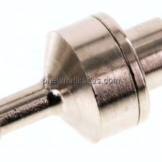 Kupplungsstecker (NW7,2) 6 (1/4")mm Schlauch, Messing vernickelt
