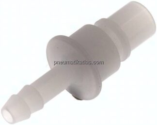 Kupplungsstecker (NW7,2) 6 (1/4") mm Schlauch, PVDF offen