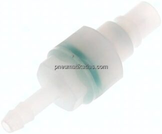 Kupplungsstecker (NW7,2) 6 (1/4") mm Schlauch, PVDF absperrend