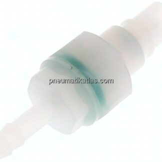 Kupplungsstecker (NW7,2) 6 (1/4") mm Schlauch, PVDF absperrend