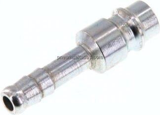 Kupplungsstecker (NW7,2) 6 (1/4")mm Schlauch, Stahl gehärtet & verzinkt