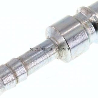 Kupplungsstecker (NW7,2) 6 (1/4")mm Schlauch, Stahl gehärtet & verzinkt