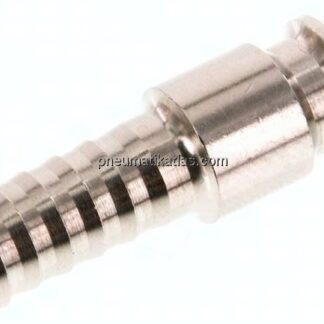 Kupplungsstecker (NW7,2) 8 (5/16")mm Schlauch, Messing vernickelt