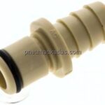 Kupplungsstecker (LC) mit Schlauchtülle, Polypropylen (beige)