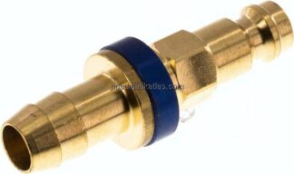 Kupplungsstecker (NW5) 9 (3/8")mm Schlauch, blau, Sechseck SW10