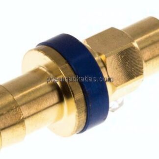 Kupplungsstecker (NW5) 9 (3/8")mm Schlauch, blau, Sechseck SW10