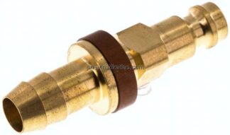 Kupplungsstecker (NW5) 9 (3/8")mm Schlauch, braun, Dreieck 9,5 mm