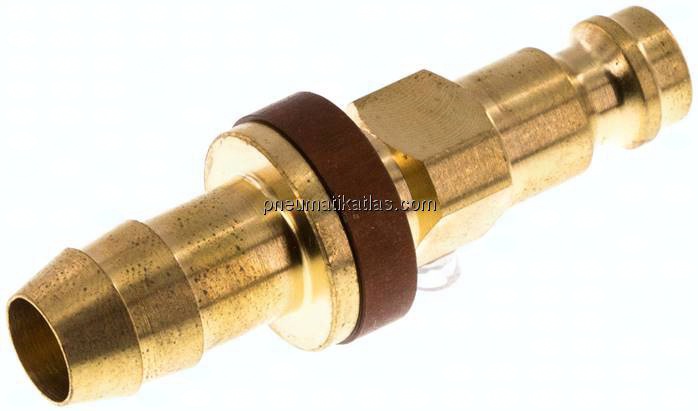 Kupplungsstecker (NW5) 9 (3/8")mm Schlauch, braun, Dreieck 9,5 mm