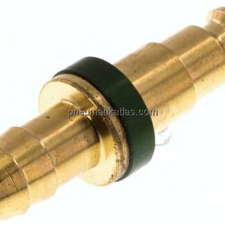 Kupplungsstecker (NW5) 9 (3/8")mm Schlauch, grün, Kreis Ø 10,5 mm