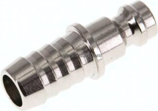 Kupplungsstecker (NW5) 9 (3/8")mm Schlauch, Messing vernickelt