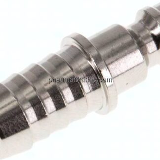 Kupplungsstecker (NW5) 9 (3/8")mm Schlauch, Messing vernickelt