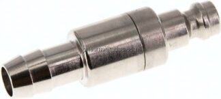 Kupplungsstecker (NW5) 9 (3/8")mm Schlauch, Messing vernickelt