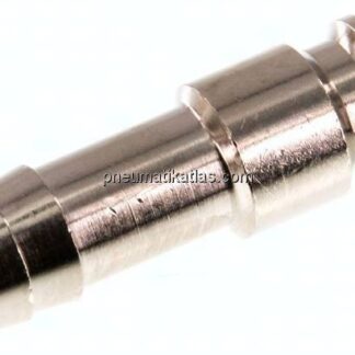 Kupplungsstecker (NW7,2) 9 (3/8")mm Schlauch, Messing vernickelt