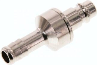 Kupplungsstecker (NW7,2) 9 (3/8")mm Schlauch, Messing vernickelt