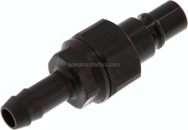 Kupplungsstecker (NW7,2) 9 (3/8") mm Schlauch, POM absperrend