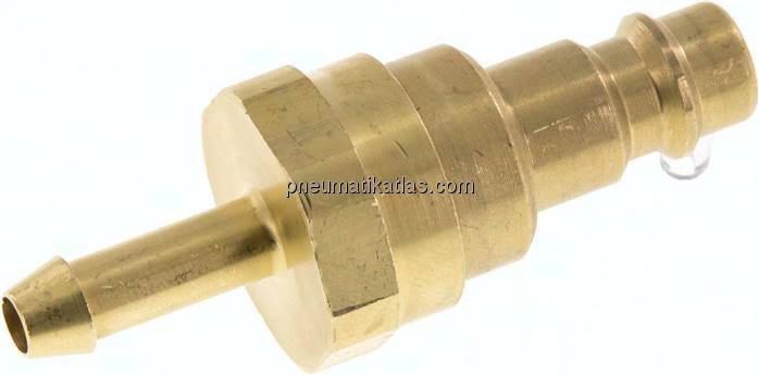 Kupplungsstecker (NW7,2) 6 (1/4")mm Schlauch mit Rückschlagventil