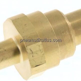 Kupplungsstecker (NW7,2) 9 (3/8")mm Schlauch mit Rückschlagventil