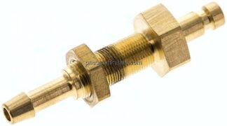 Schott-Kupplungsstecker (NW2,7) 4mm Schlauch, Messing