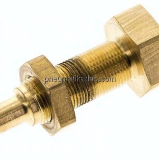 Schott-Kupplungsstecker (NW2,7) 4mm Schlauch, Messing