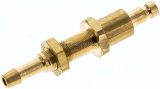 Schott-Kupplungsstecker (NW2,7) 4mm Schlauch, Messing