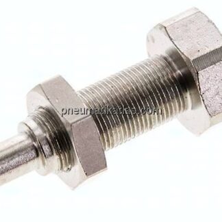 Schott-Kupplungsstecker (NW2,7) 4mm Schlauch, Messing vernickelt