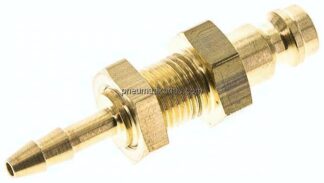 Schott-Kupplungsstecker (NW5) 4mm Schlauch, Messing