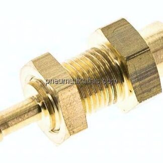 Schott-Kupplungsstecker (NW5) 4mm Schlauch, Messing
