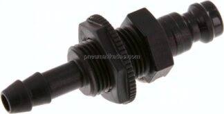 Schott-Kupplungsstecker (NW5) 6 (1/4")mm Schlauch, POM