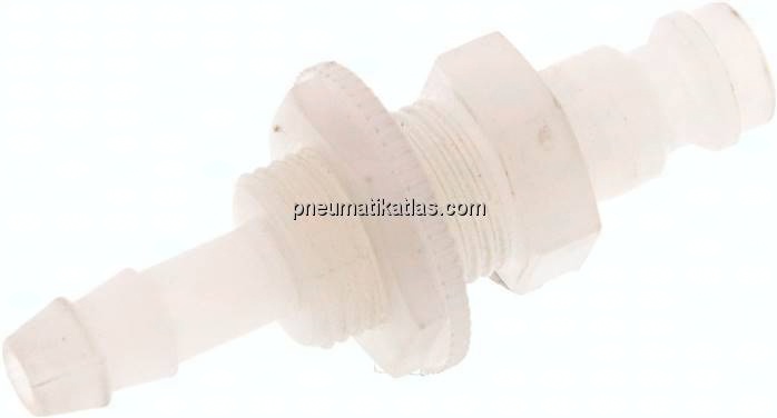 Schott-Kupplungsstecker (NW5) 6 (1/4")mm Schlauch, PVDF
