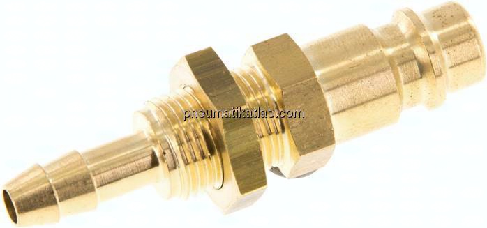 Schott-Kupplungsstecker (NW7,2) 6 (1/4")mm Schlauch, Messing
