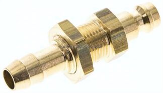 Schott-Kupplungsstecker (NW5) 8 (5/16")mm Schlauch, Messing