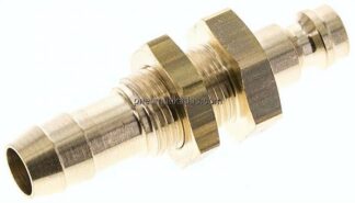 Schott-Kupplungsstecker (NW5) 9 (3/8")mm Schlauch, Messing