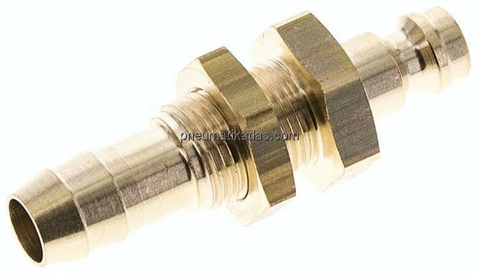 Schott-Kupplungsstecker (NW5) 9 (3/8")mm Schlauch, Messing