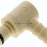 Winkel-Kupplungsstecker (MC) mit Schlauchtülle, Polypropylen (beige)