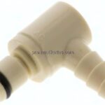 Winkel-Kupplungsstecker (MC) mit Schlauchtülle, Polypropylen (beige)