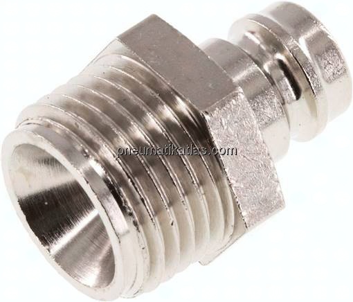 Temperierkupplungsstecker 13mm Zapfen,G 1/2"(AG)