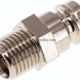 Temperierkupplungsstecker 13mm Zapfen,G 1/4"(AG)
