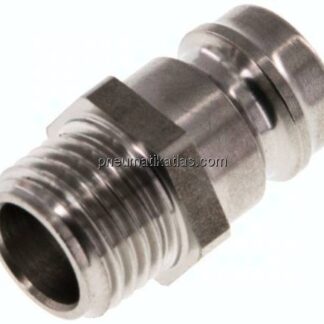 Temperierkupplungsstecker 13mm Zapfen,G 1/4"(AG)