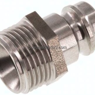Temperierkupplungsstecker 13mm Zapfen,G 3/8"(AG)
