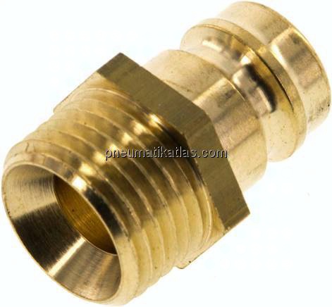 Temperierkupplungsstecker 13mm Zapfen,M 16x1,5(AG)