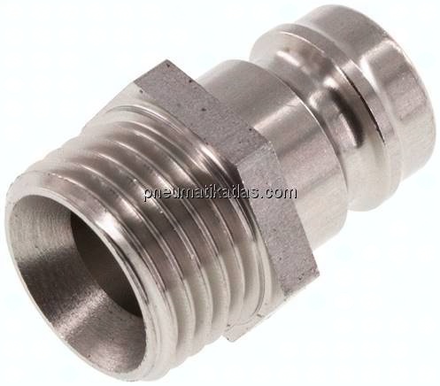 Temperierkupplungsstecker 13mm Zapfen,M 16x1,5(AG)