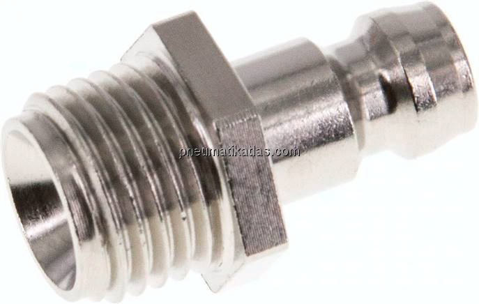 Temperierkupplungsstecker 9mm Zapfen,G 1/4"(AG)