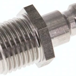 Temperierkupplungsstecker 9mm Zapfen,G 1/4"(AG)