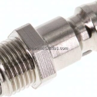 Temperierkupplungsstecker 9mm Zapfen,G 1/8"(AG)