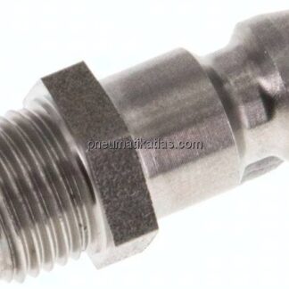 Temperierkupplungsstecker 9mm Zapfen,G 1/8"(AG)