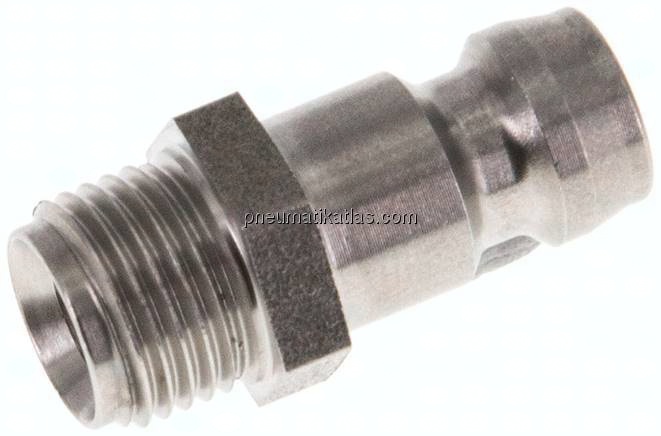 Temperierkupplungsstecker 9mm Zapfen,G 1/8"(AG)