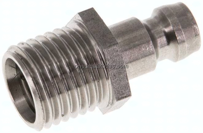 Temperierkupplungsstecker 9mm Zapfen,M 14x1,5(AG)
